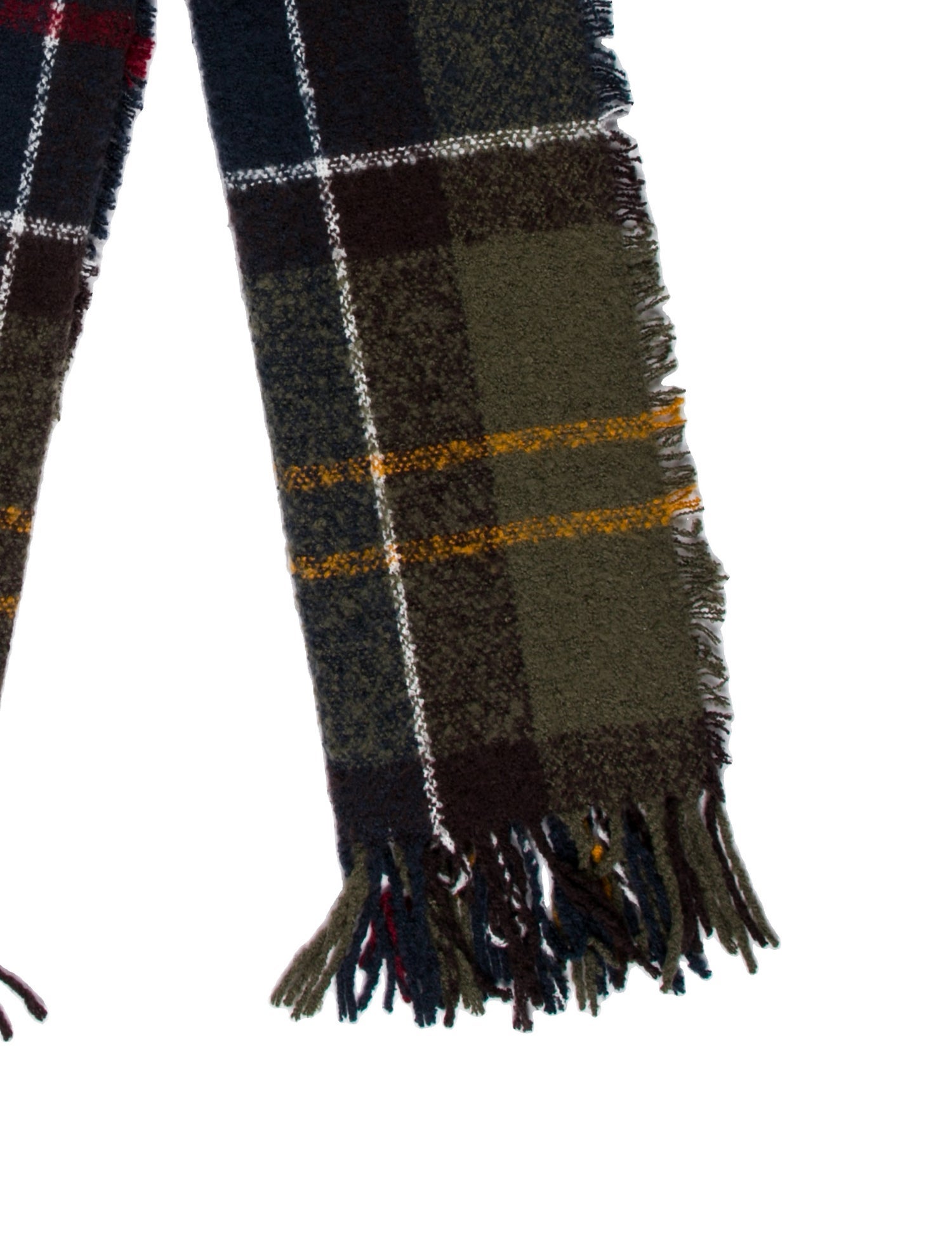 Barbour Plaid Print Scarf