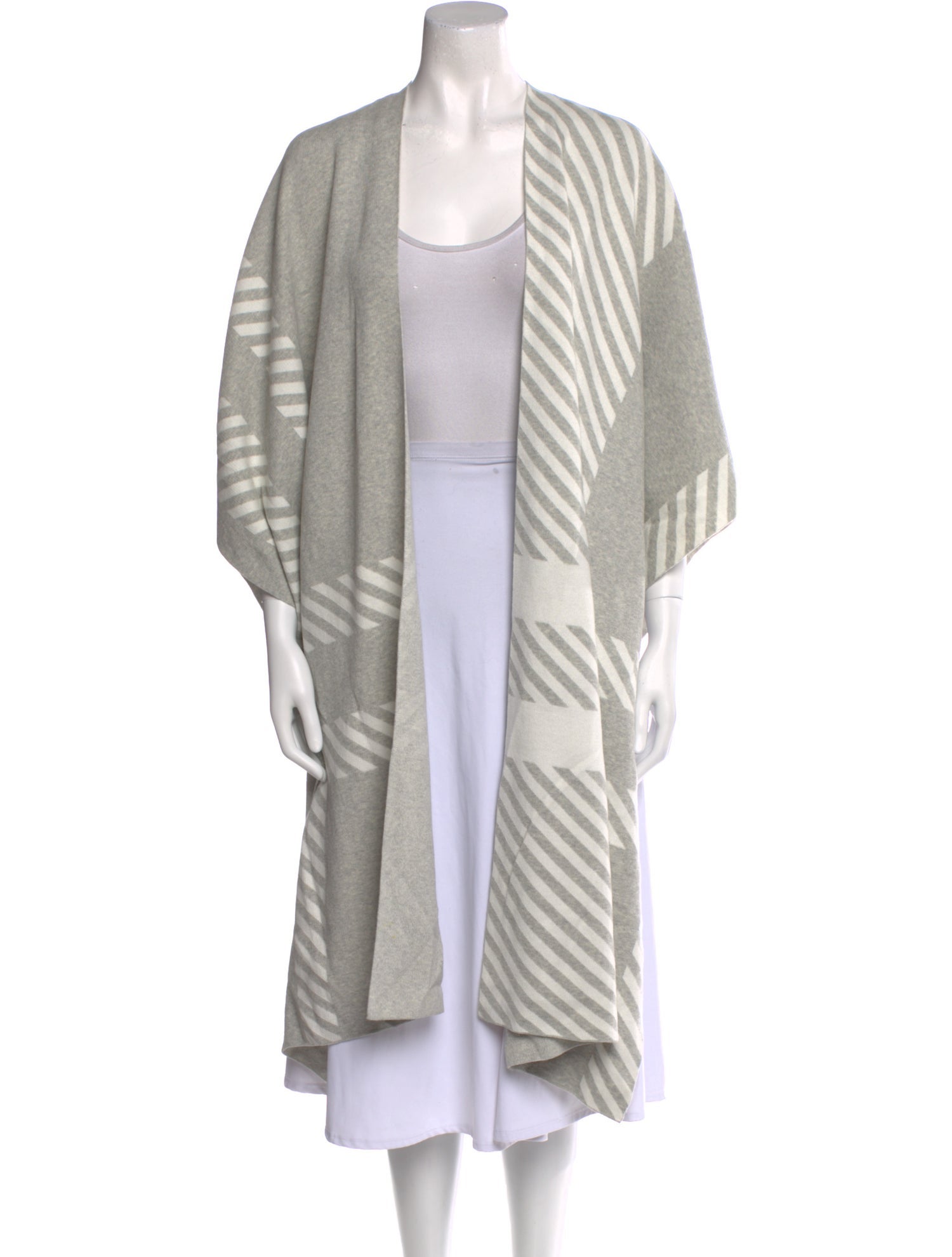 Barbour Striped Open Front Sweater