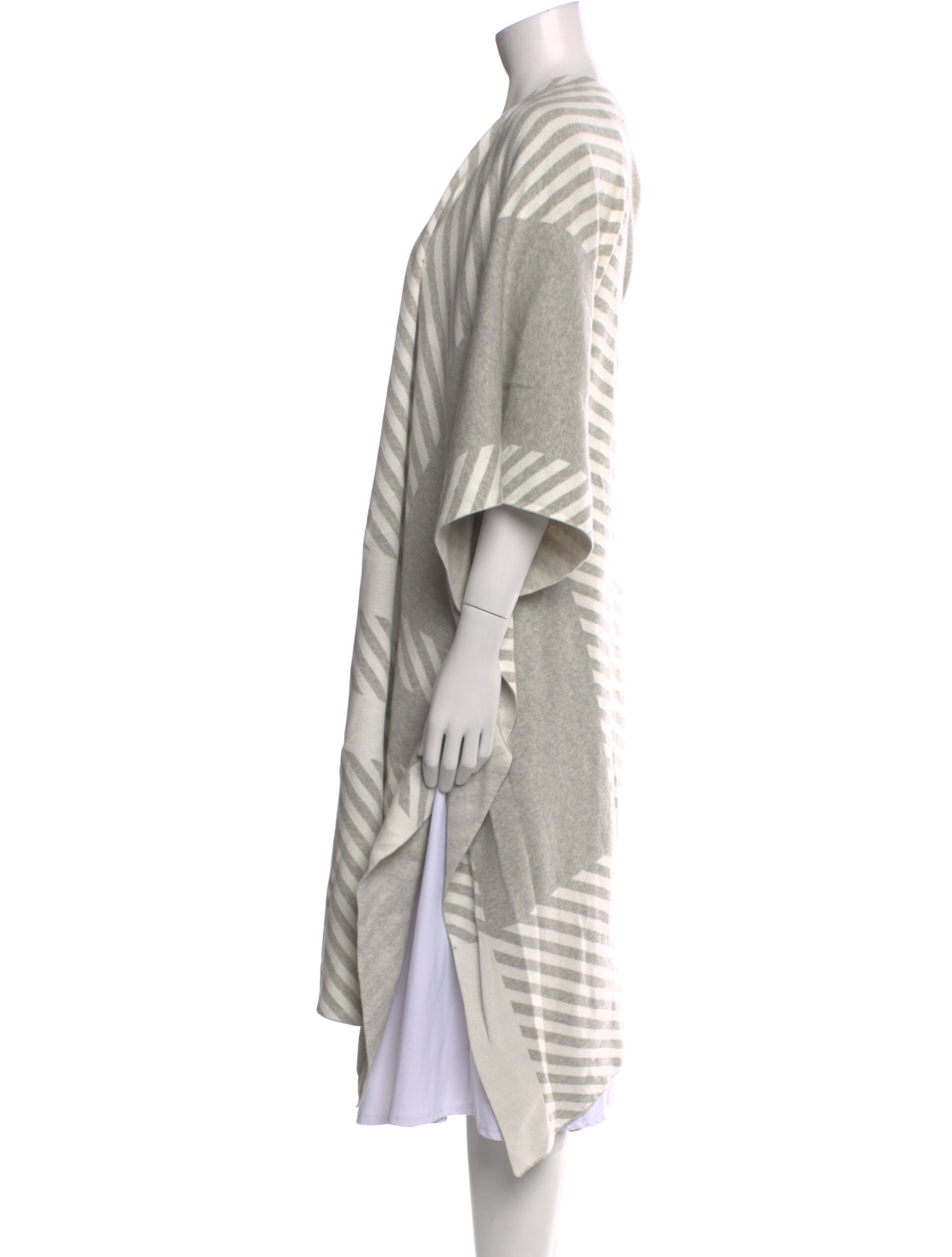 Barbour Striped Open Front Sweater