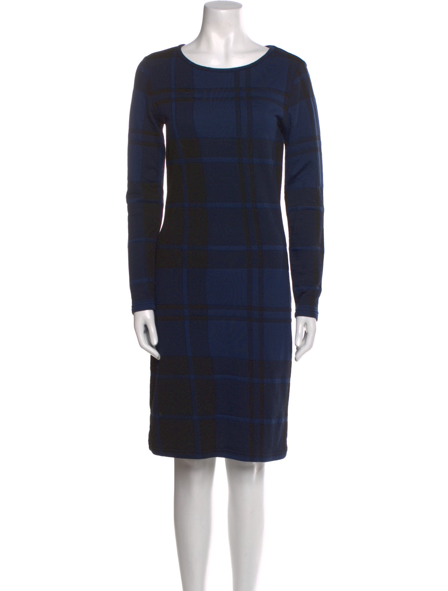 Barbour Plaid Print Knee-Length Dress