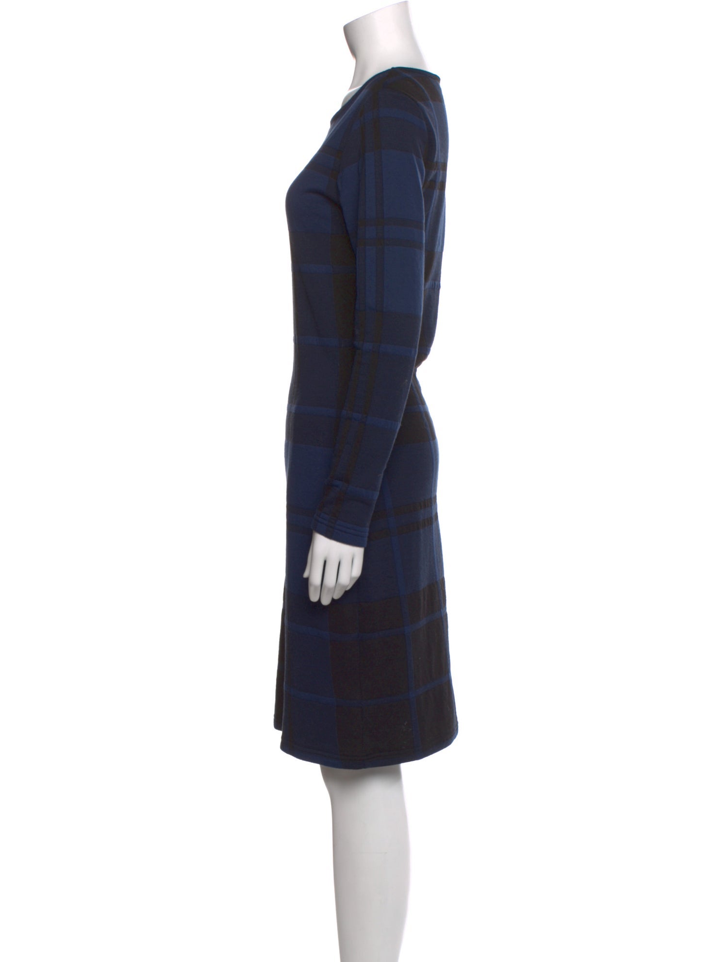 Barbour Plaid Print Knee-Length Dress