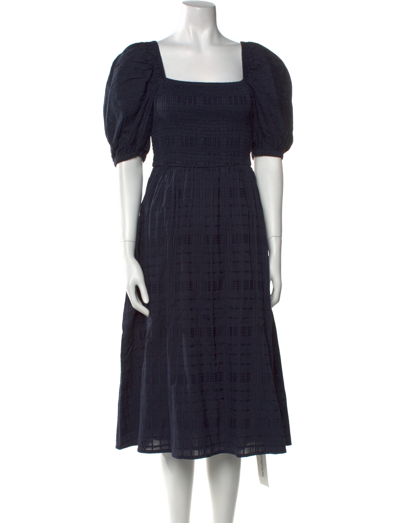 Barbour Square Neckline Midi Length Dress