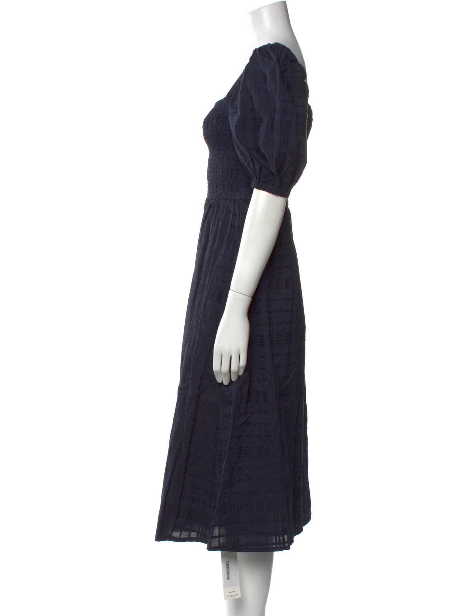 Barbour Square Neckline Midi Length Dress