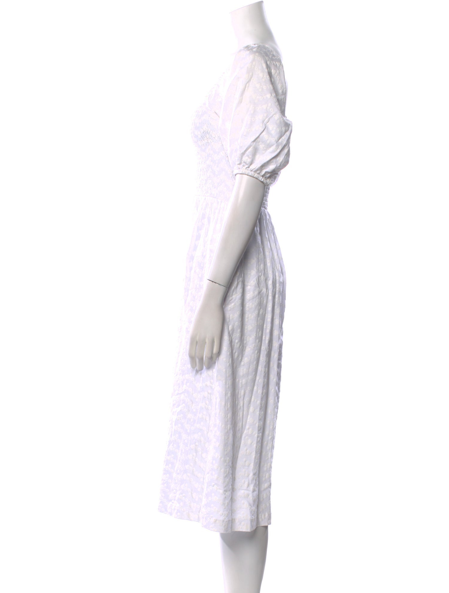 Barbour Square Neckline Midi Length Dress