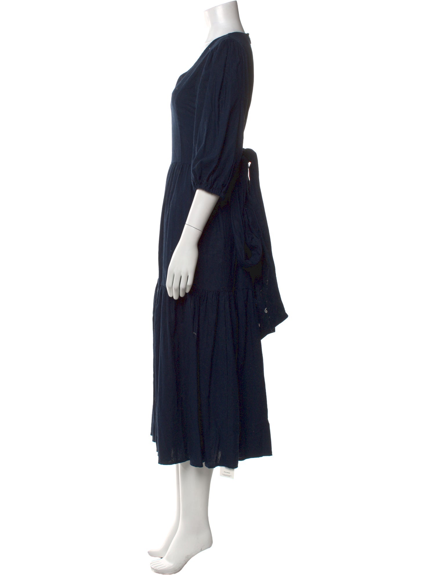 Barbour V-Neck Long Dress