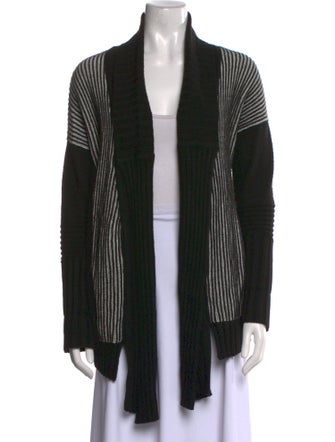 Barbour Striped Open Front Sweater