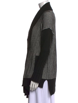 Barbour Striped Open Front Sweater