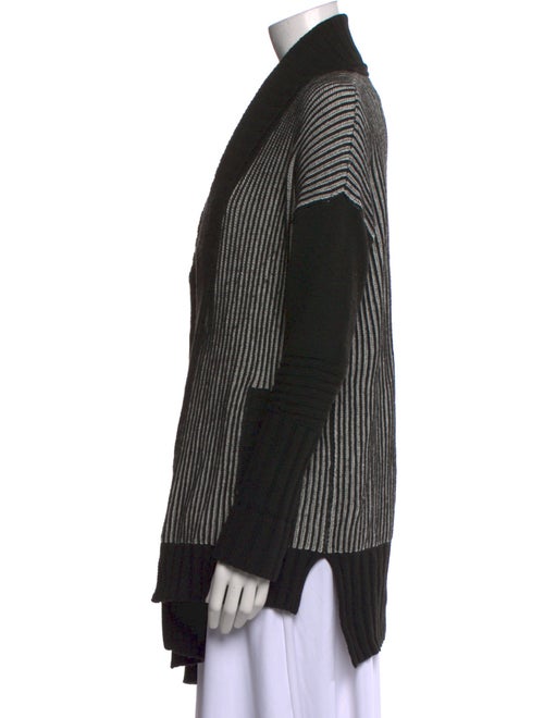 Barbour Striped Open Front Sweater