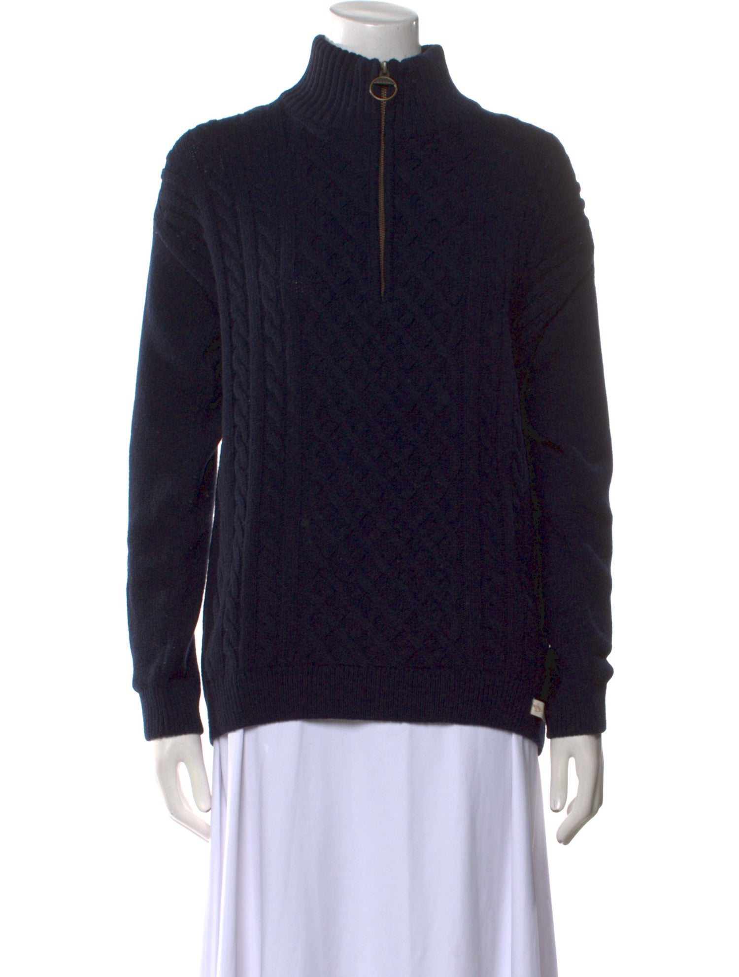 Barbour Wool Mock Neck Sweater