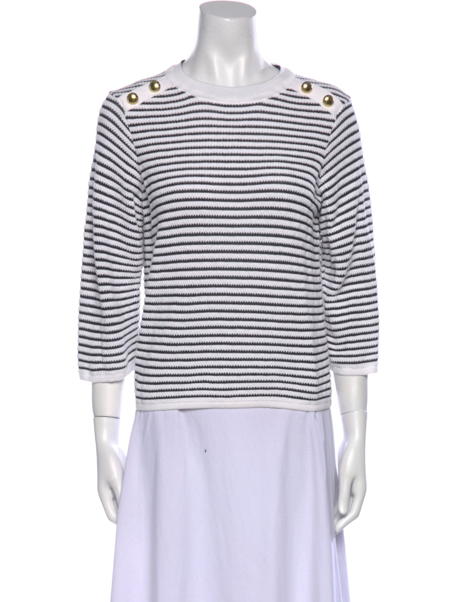 Barbour Striped Scoop Neck Sweater