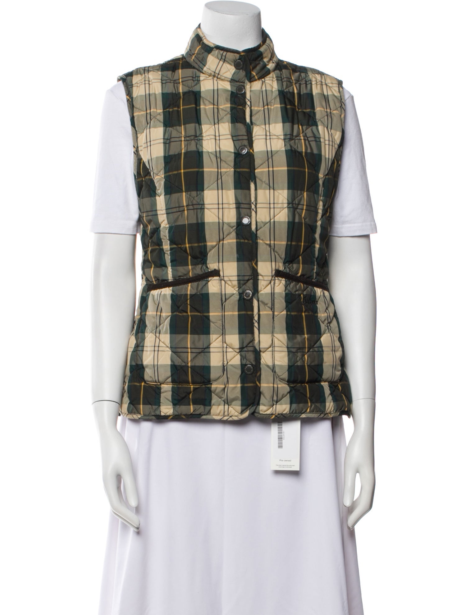 Barbour Plaid Print Coat