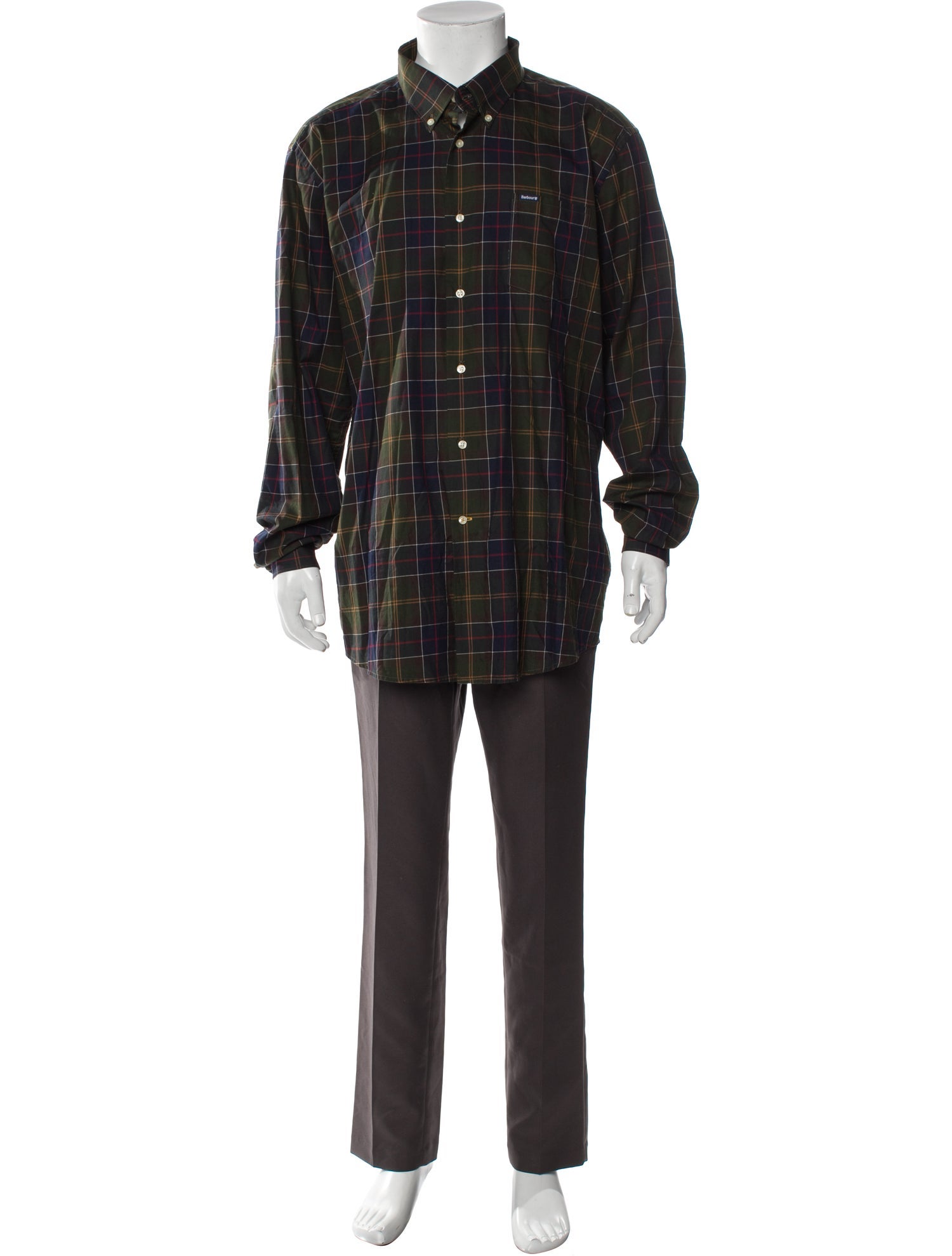 Barbour Plaid Print Long Sleeve Shirt