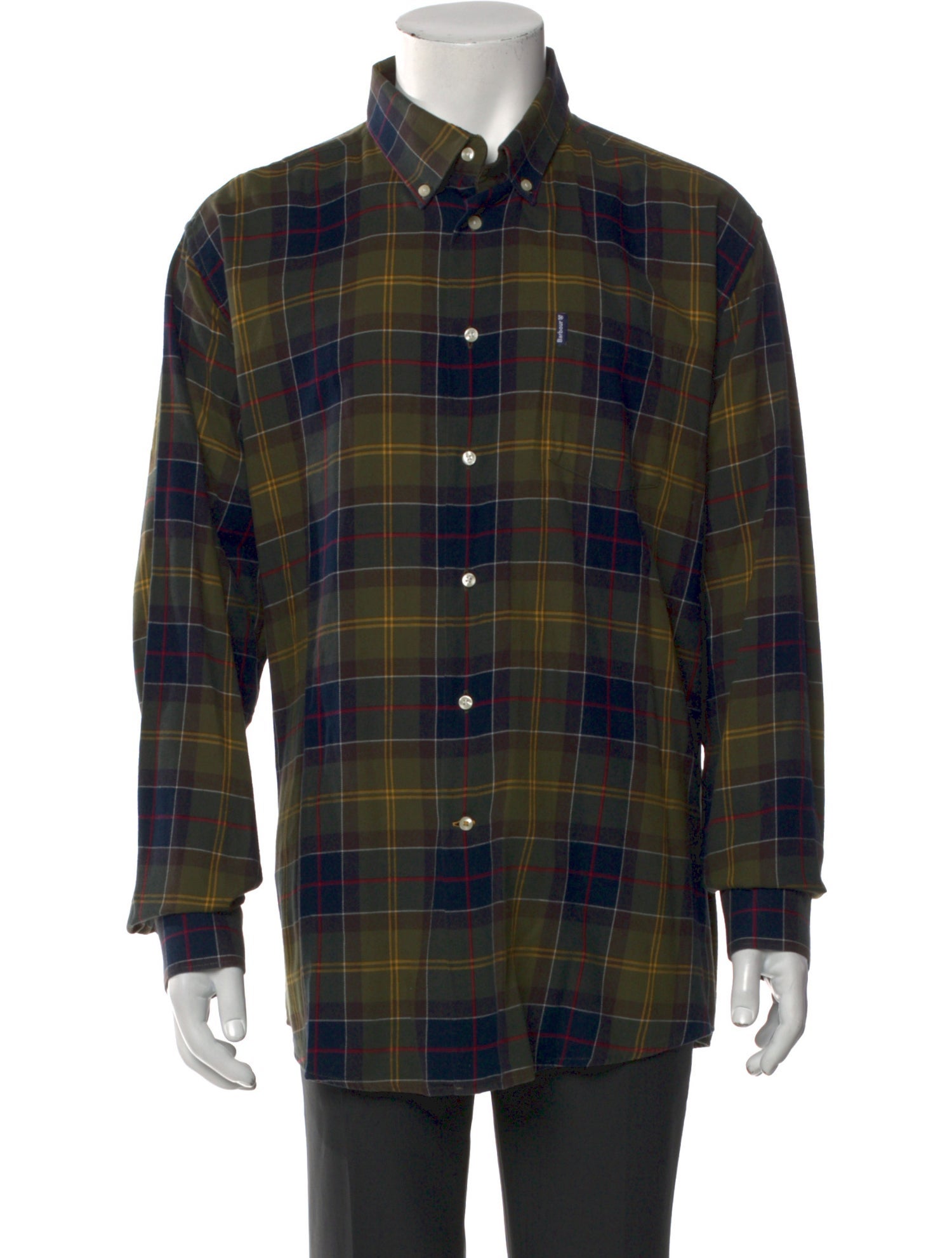 Barbour Plaid Print Long Sleeve Shirt