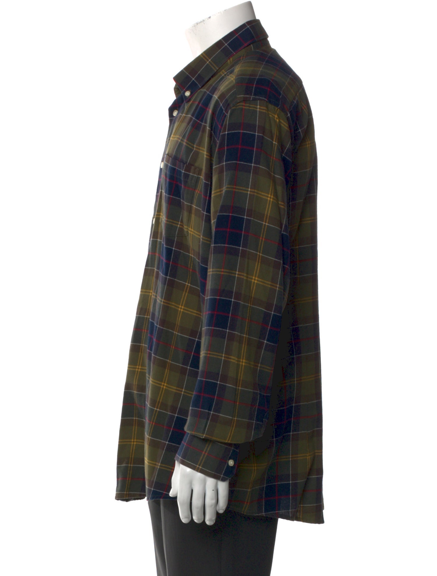 Barbour Plaid Print Long Sleeve Shirt