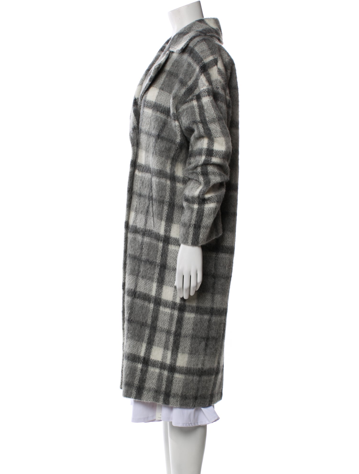 Barbour Wool Plaid Print Peacoat w/ Tags