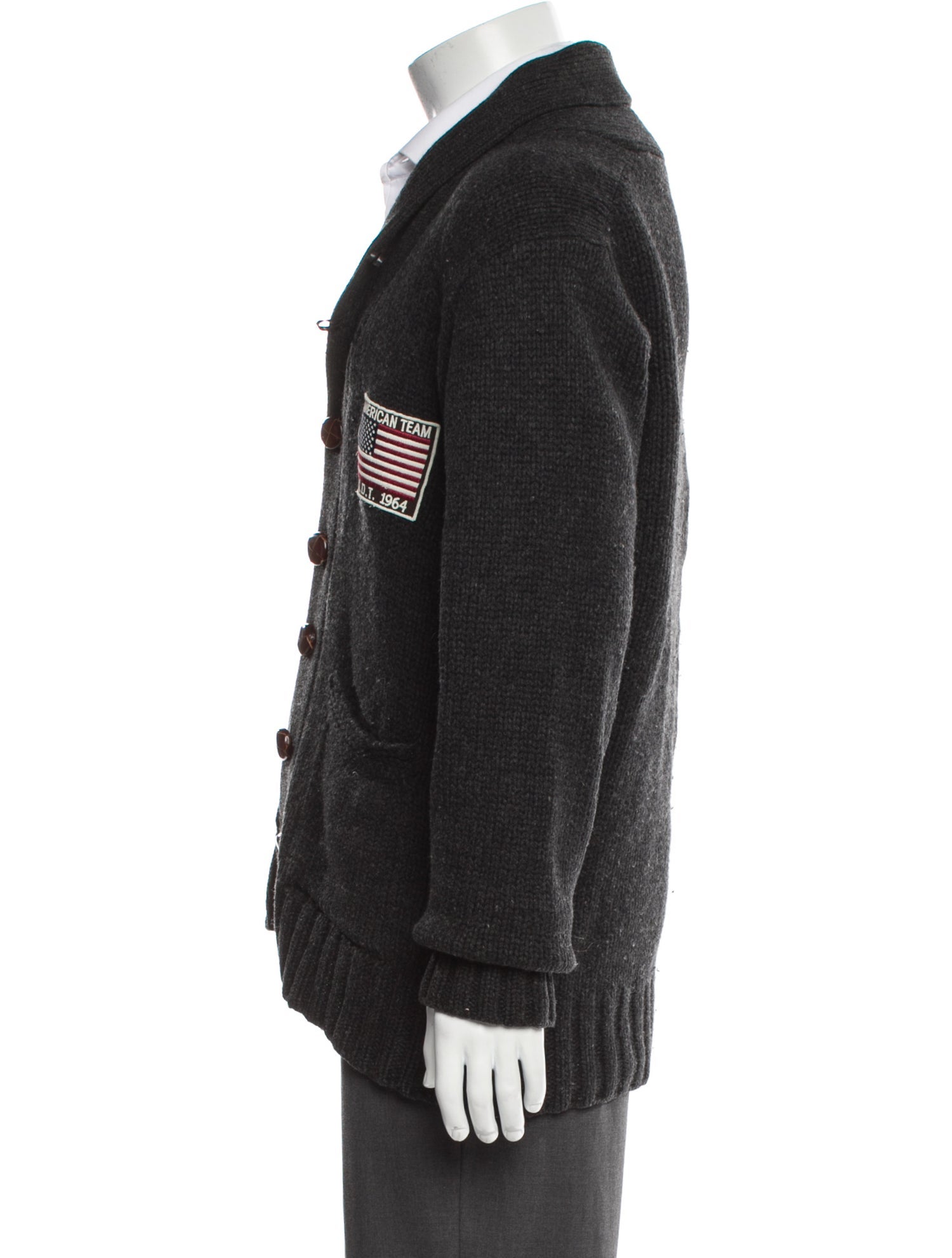 Barbour Wool Graphic Print Peacoat