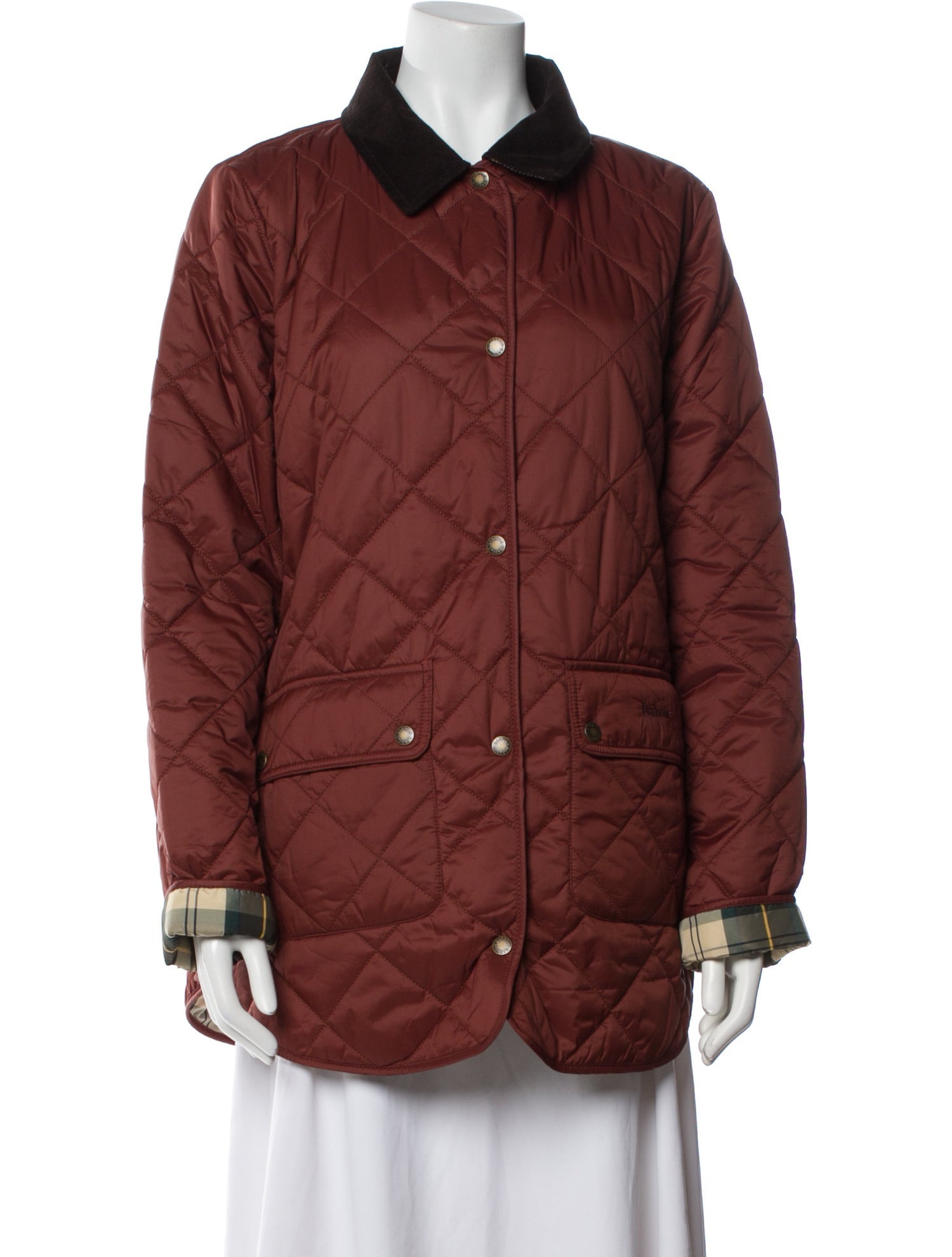 Barbour Colorblock Pattern Coat
