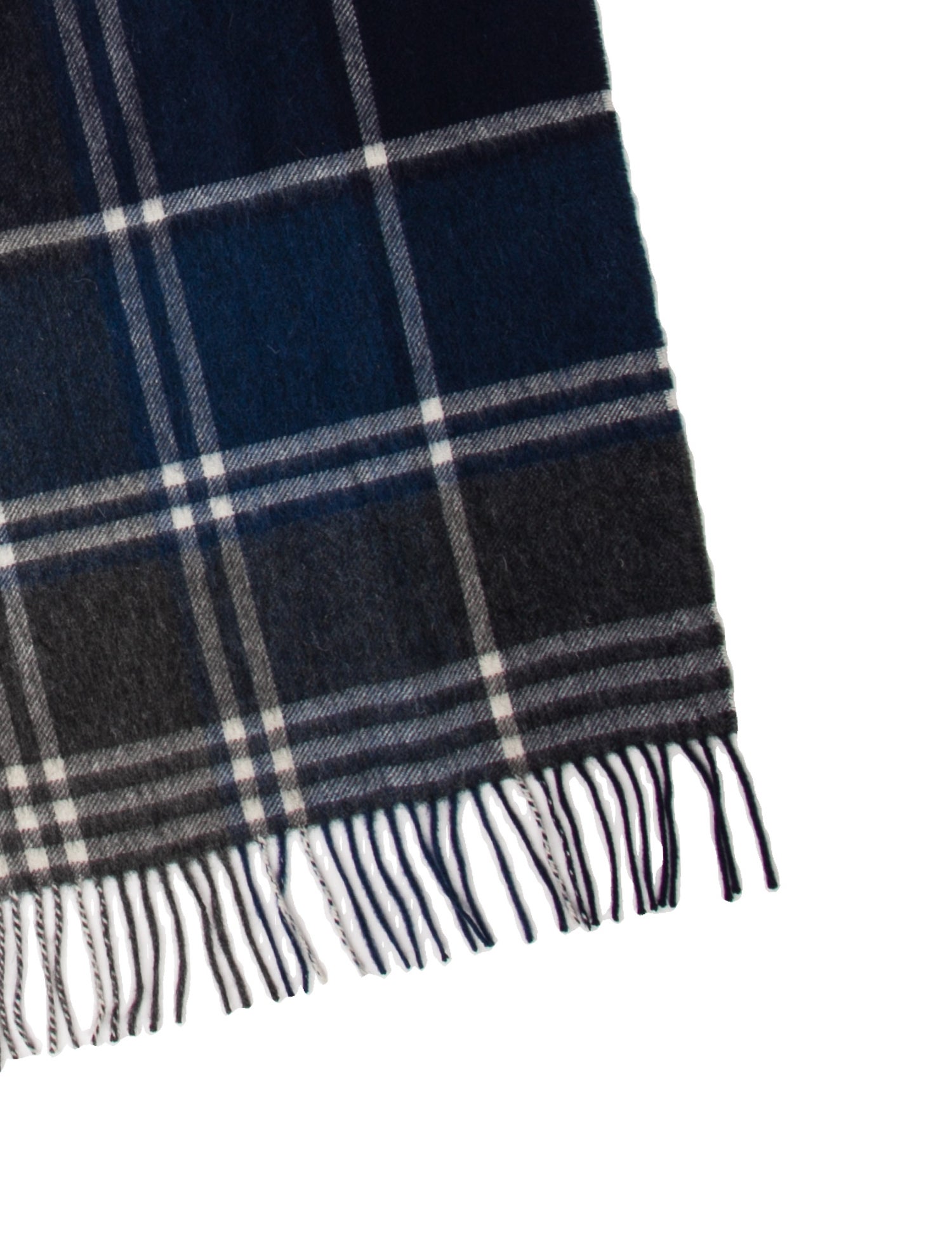 Barbour Wool Plaid Print Scarf