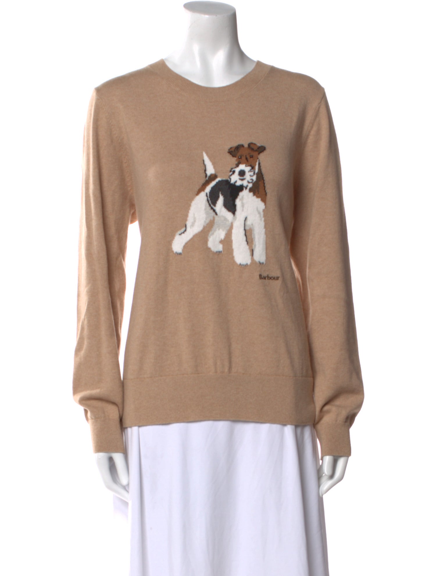 Barbour Graphic Print Crew Neck Sweater