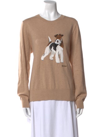 Barbour Graphic Print Crew Neck Sweater