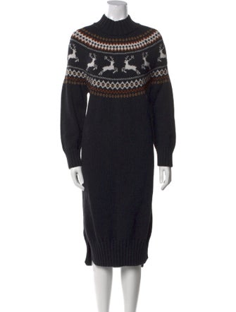 Barbour Printed Midi Length Dress