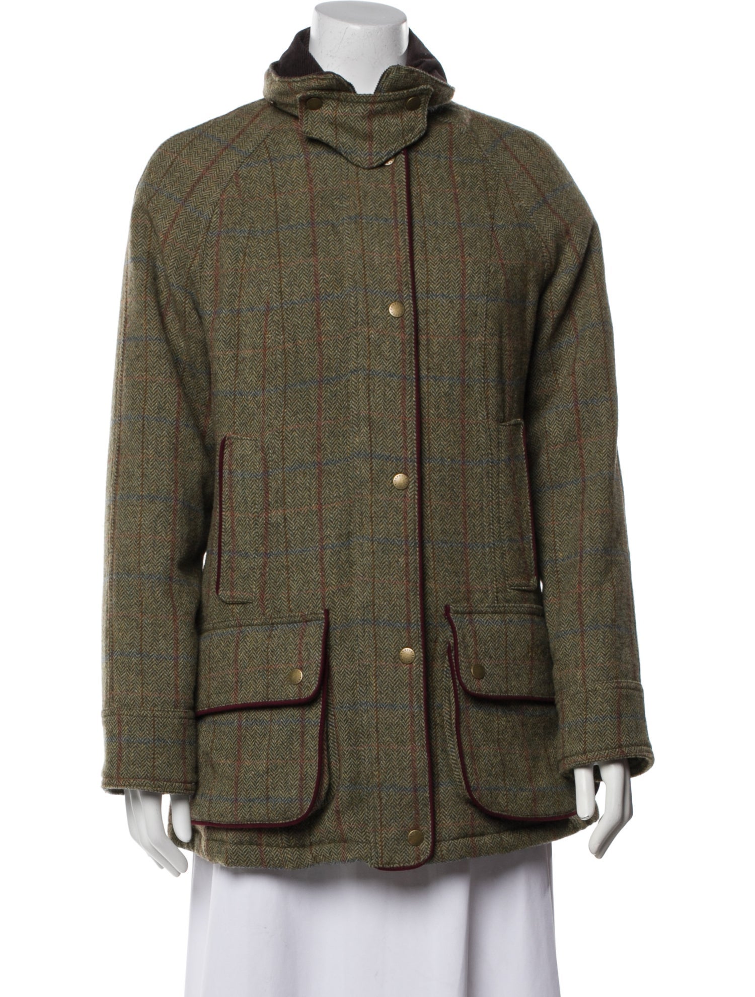 Barbour Wool Printed Coat