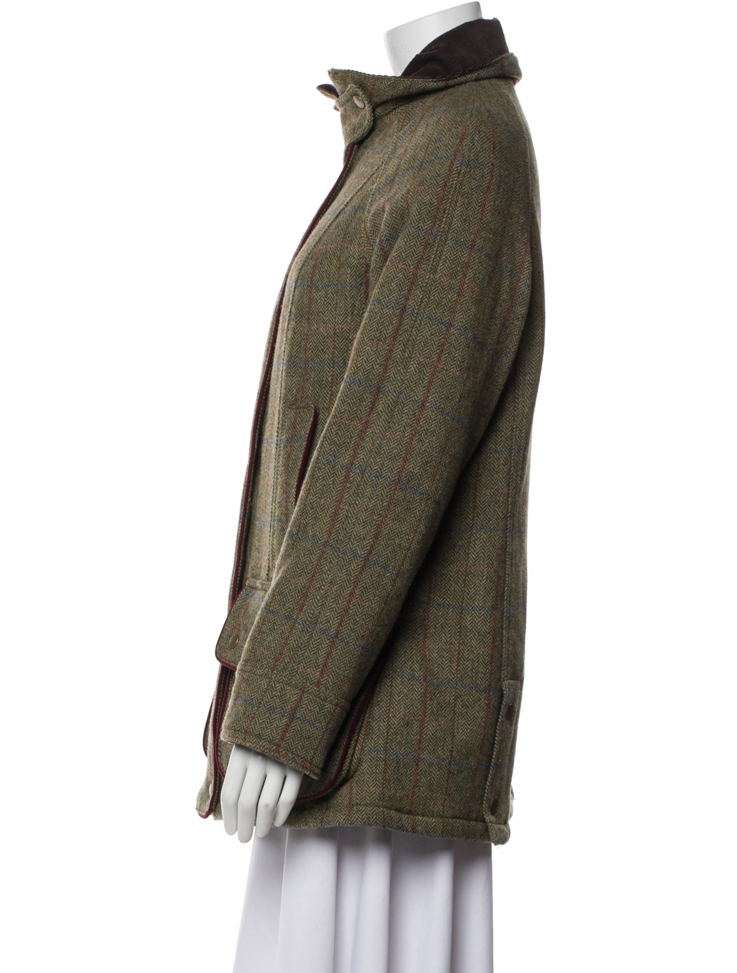 Barbour Wool Printed Coat