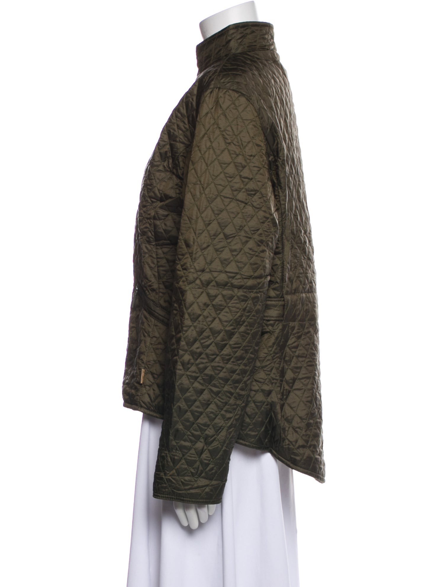 Barbour Tweed Pattern Faux Fur Jacket w/ Tags