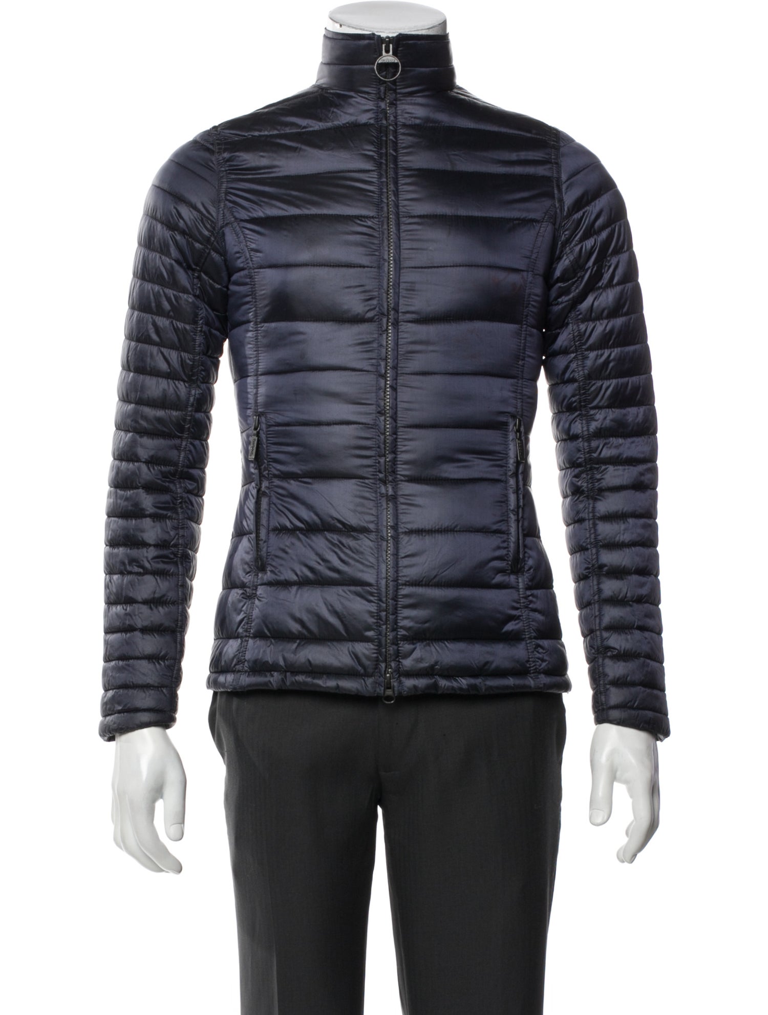 Barbour Striped Puffer Coat