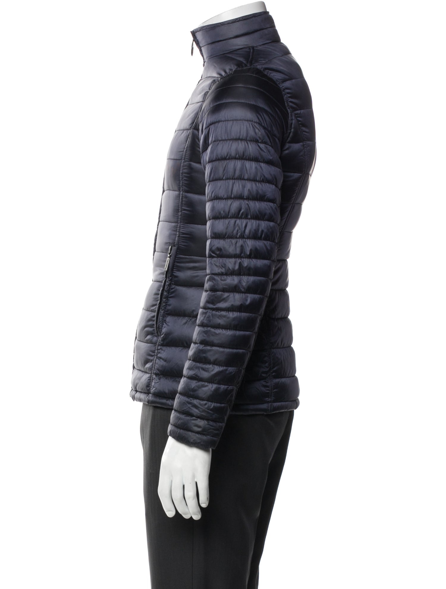 Barbour Striped Puffer Coat