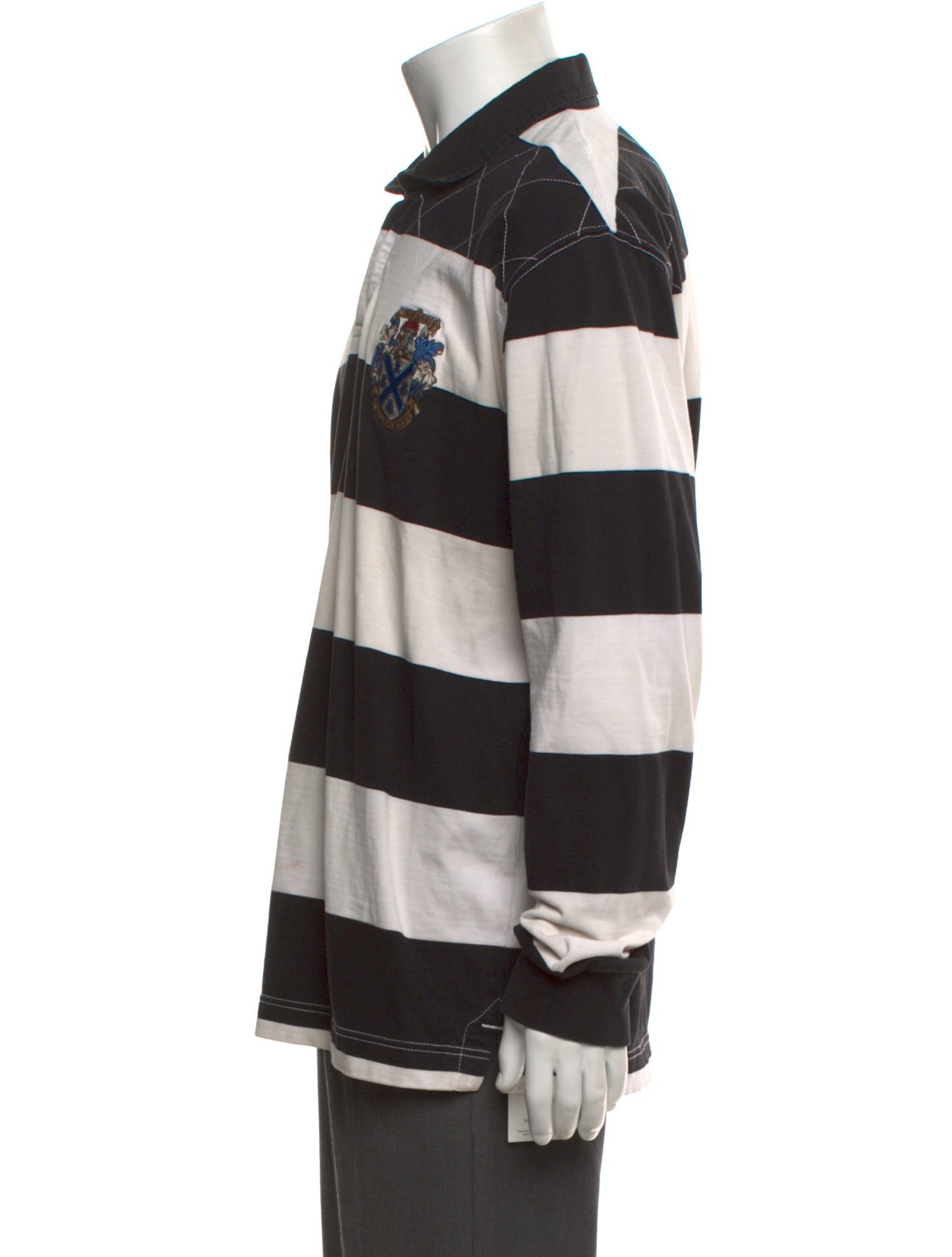 Barbour Striped Collar Polo Shirt