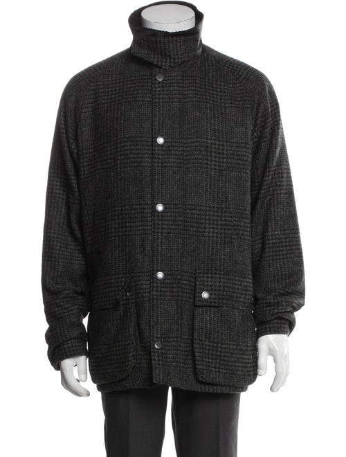 Barbour Wool Plaid Print Jacket