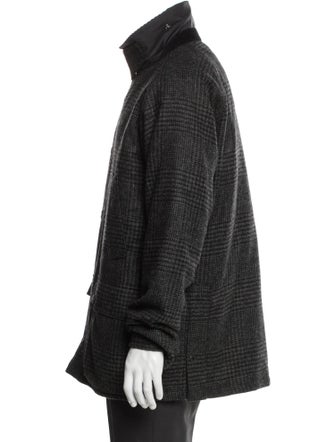 Barbour Wool Plaid Print Jacket