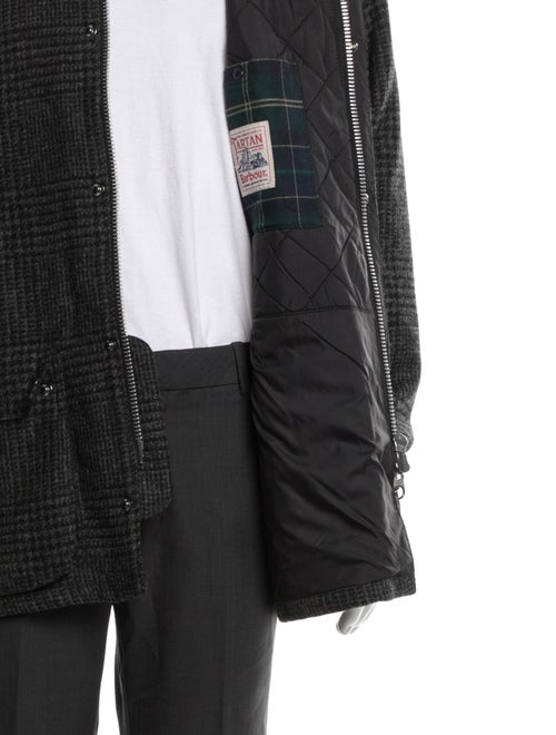 Barbour Wool Plaid Print Jacket