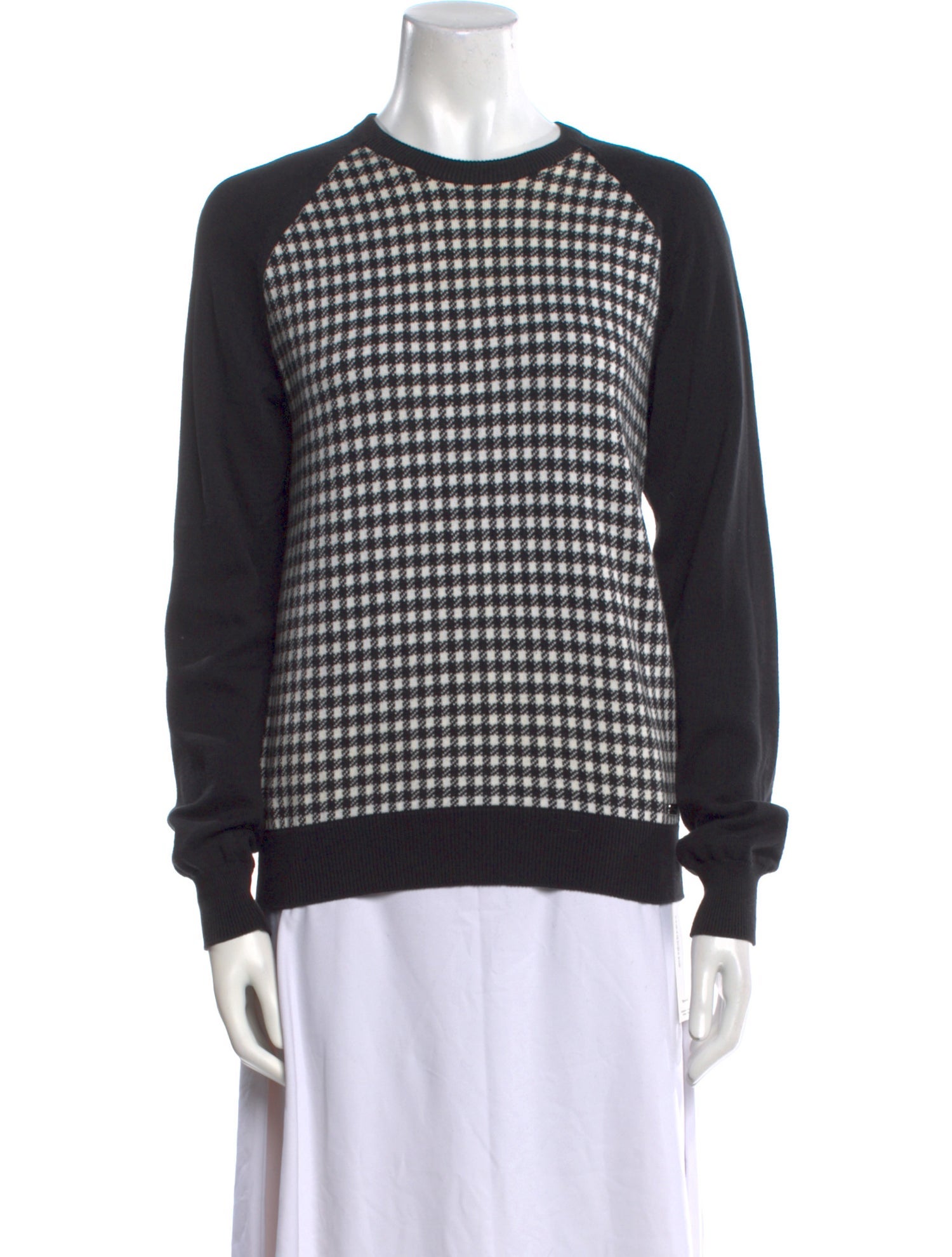 Barbour Plaid Print Crew Neck Sweater