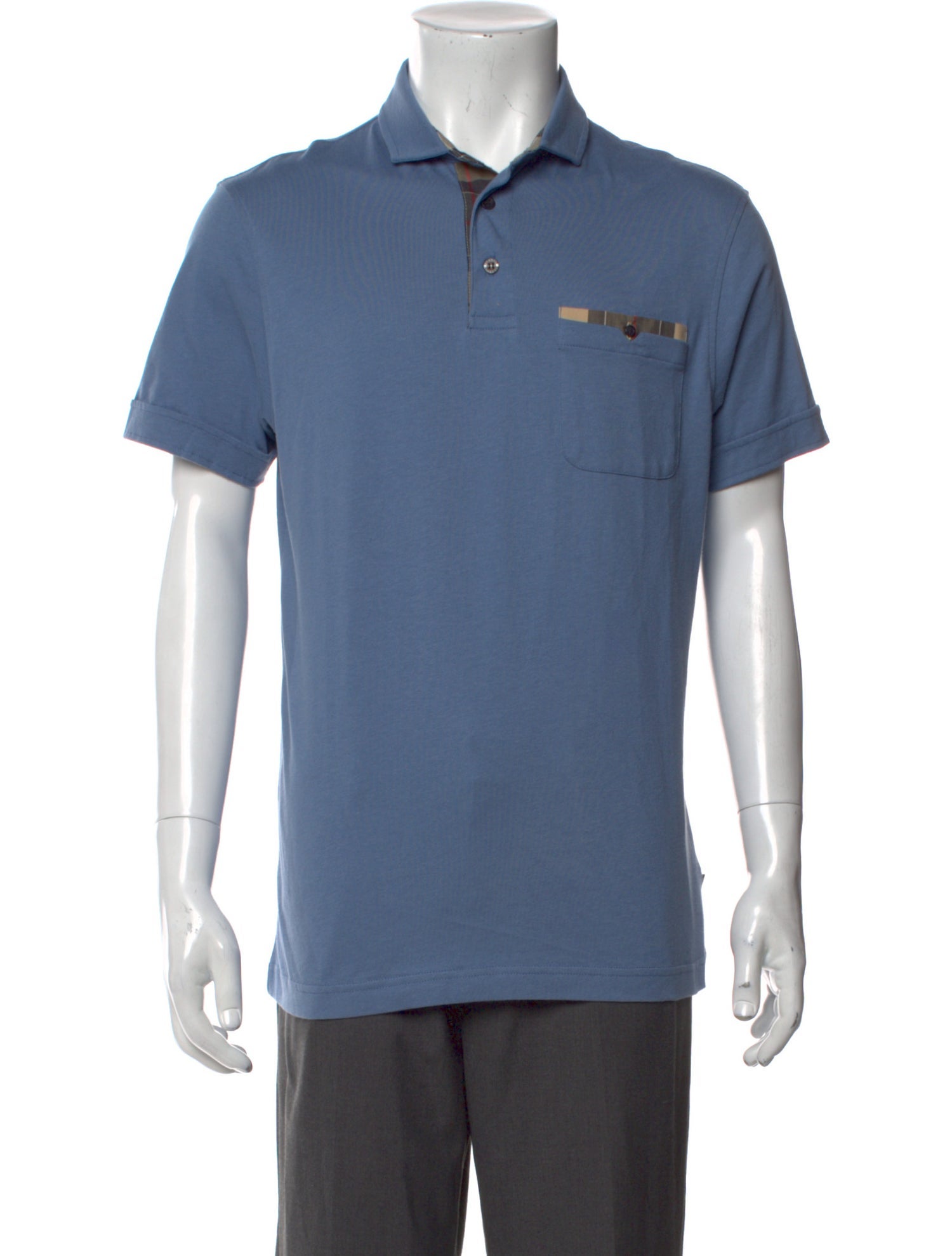 Barbour Graphic Print Collar Henley w/ Tags