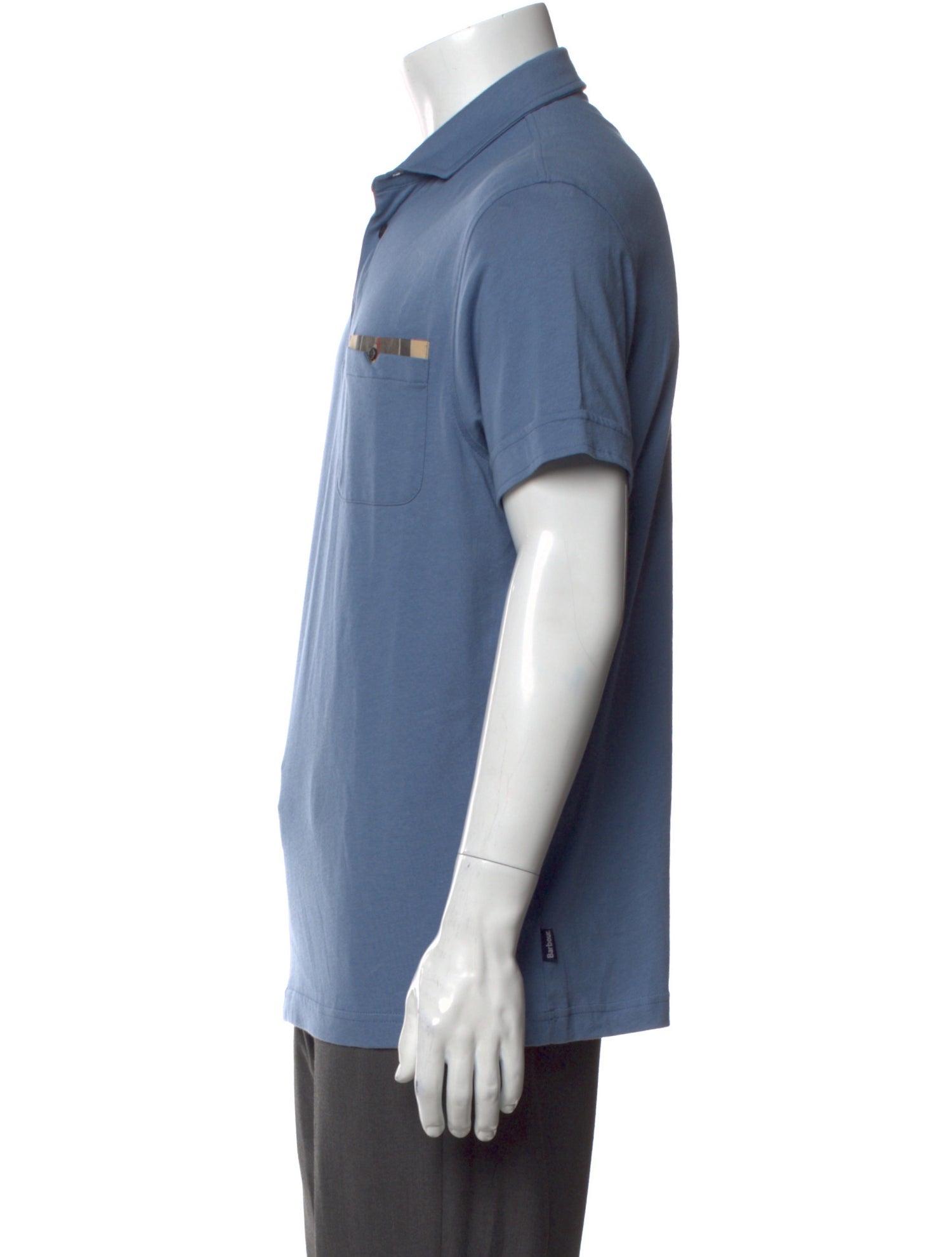 Barbour Graphic Print Collar Henley w/ Tags