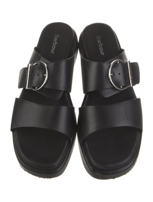Barbour Leather Slides