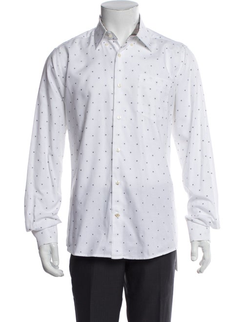 Barbour Printed Long Sleeve Tuxedo Shirt