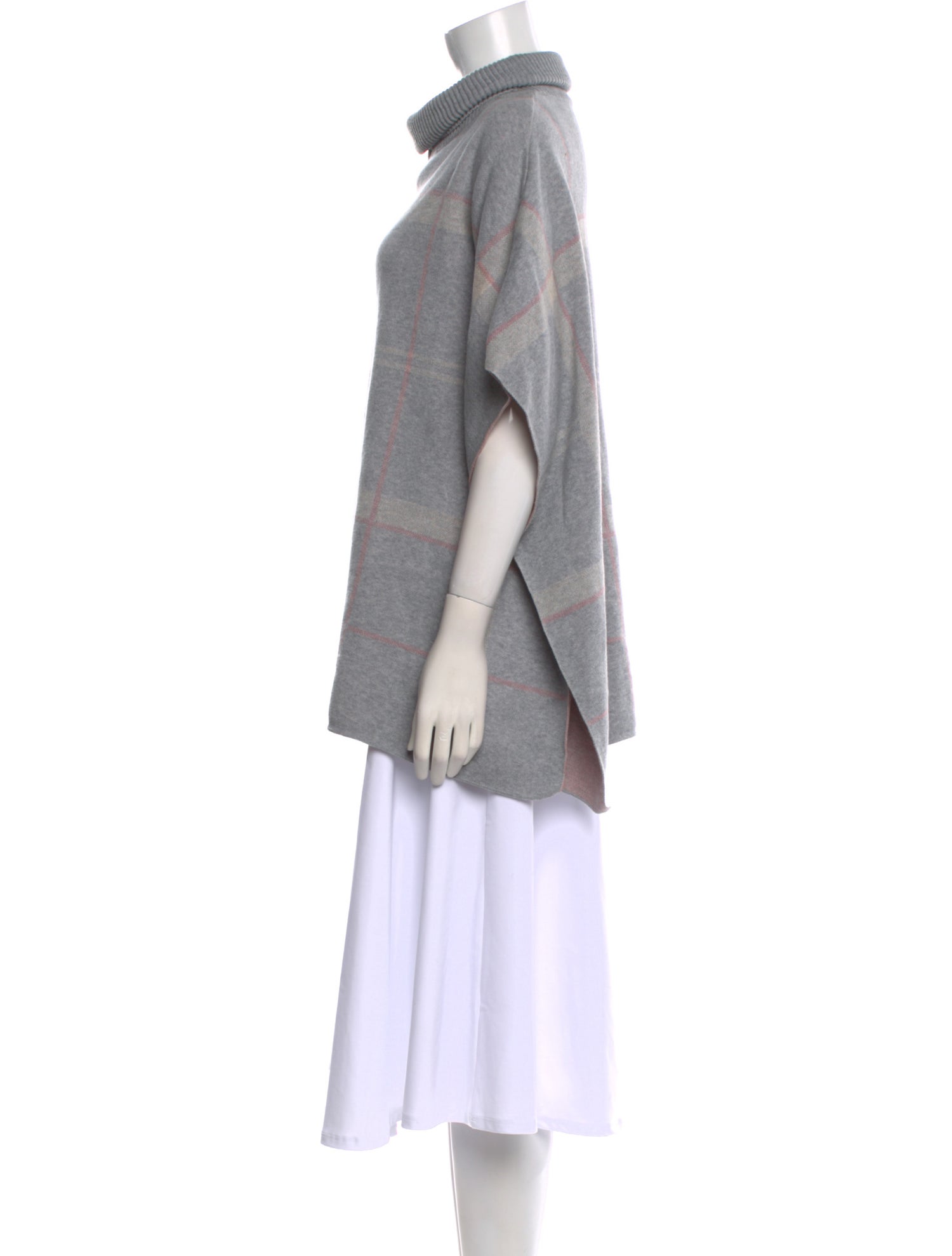 Barbour Plaid Print Turtleneck Sweater