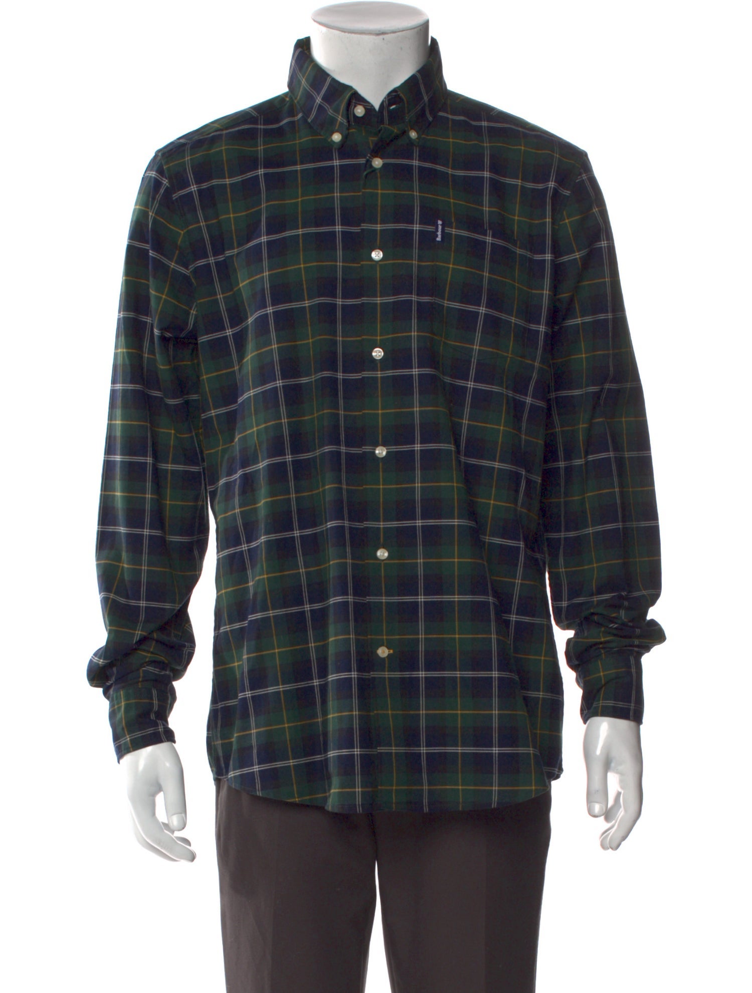 Barbour Plaid Print Long Sleeve Shirt w/ Tags