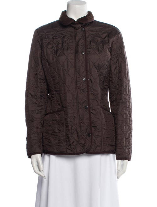 Barbour Nylon Plaid Print Coat