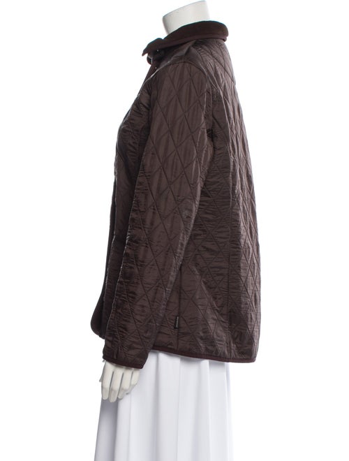 Barbour Nylon Plaid Print Coat