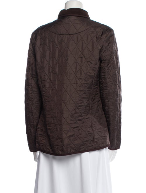 Barbour Nylon Plaid Print Coat