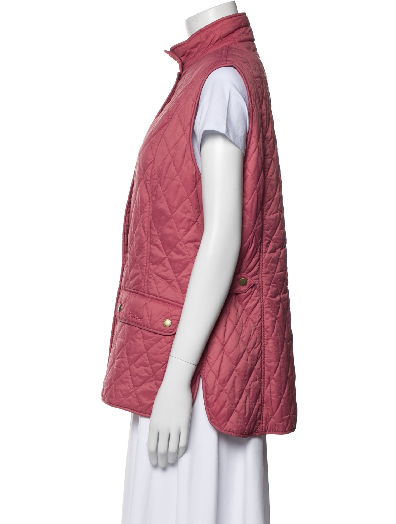 Barbour Plaid Print Vest