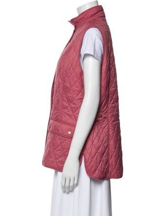 Barbour Plaid Print Vest