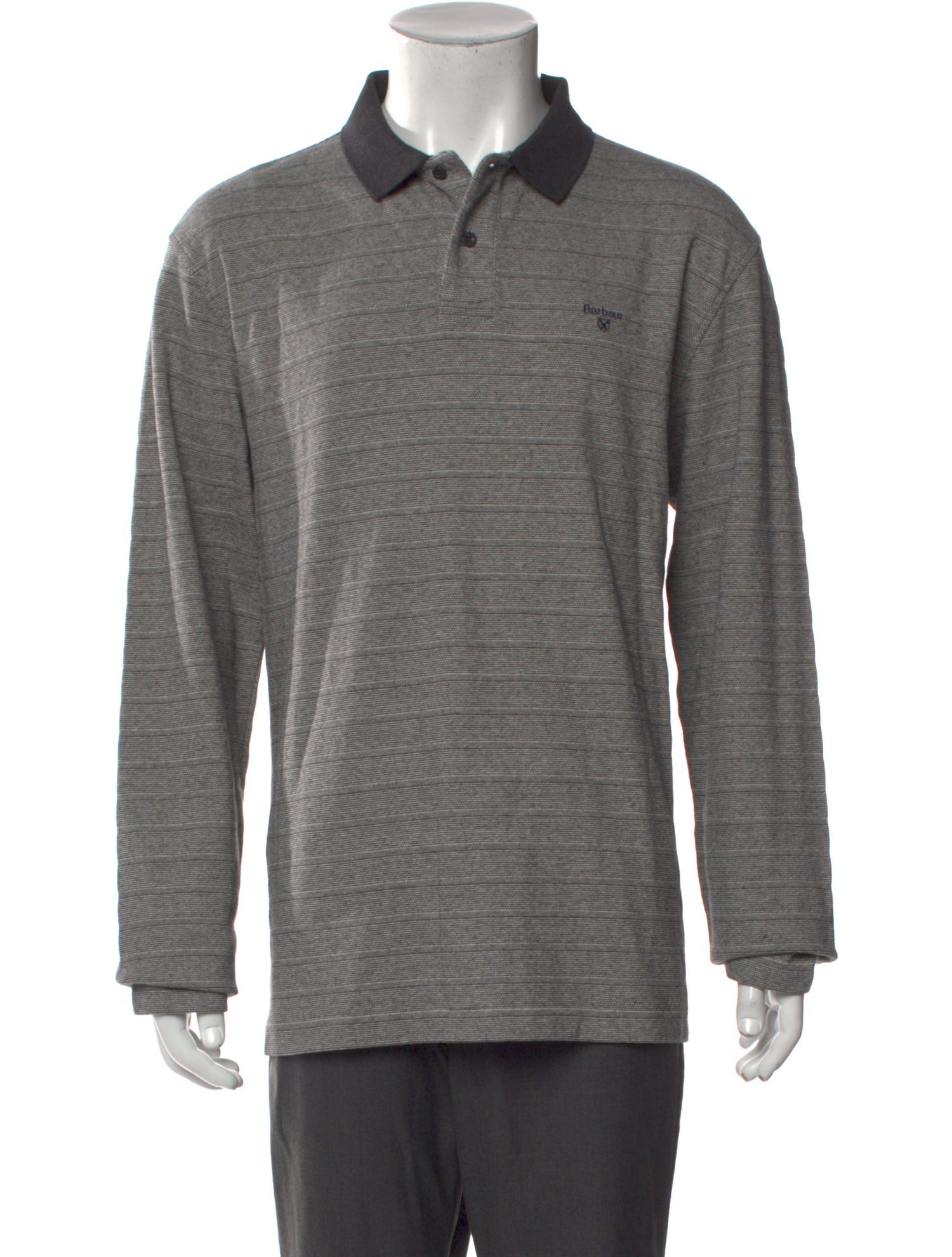 Barbour Mock Neck Long Sleeve Polo Sweater