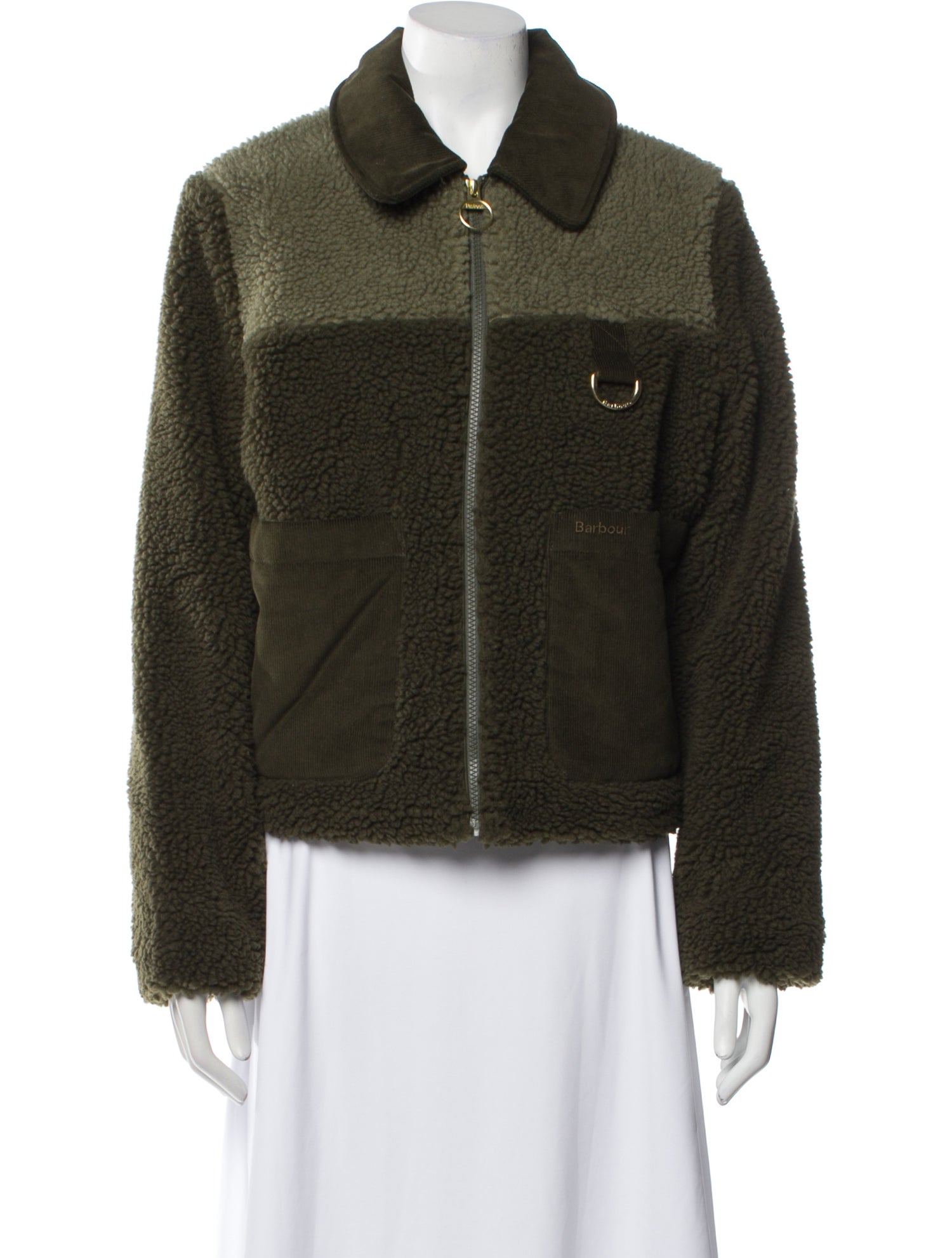 Barbour Printed Faux Fur Jacket