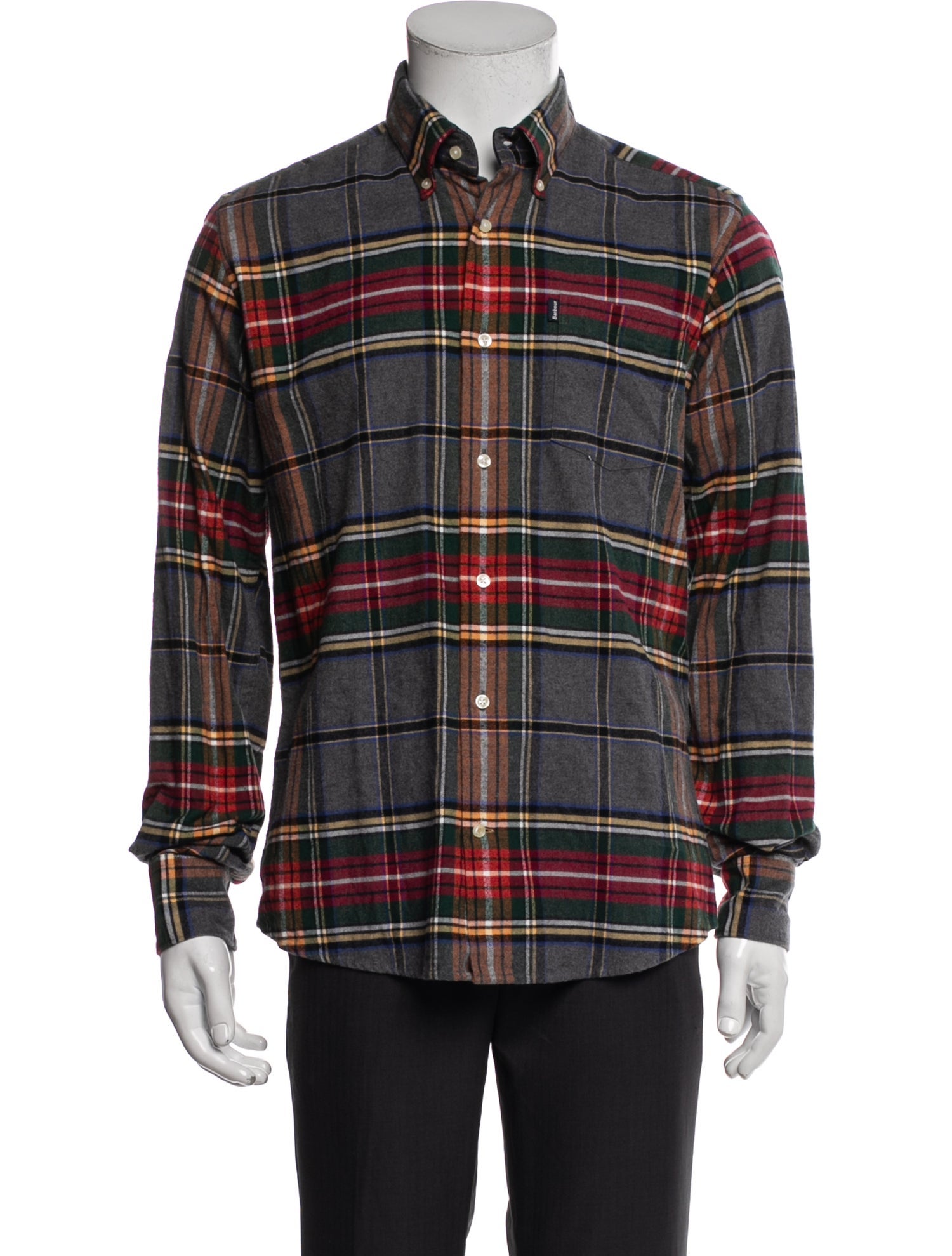 Barbour Plaid Print Long Sleeve Shirt