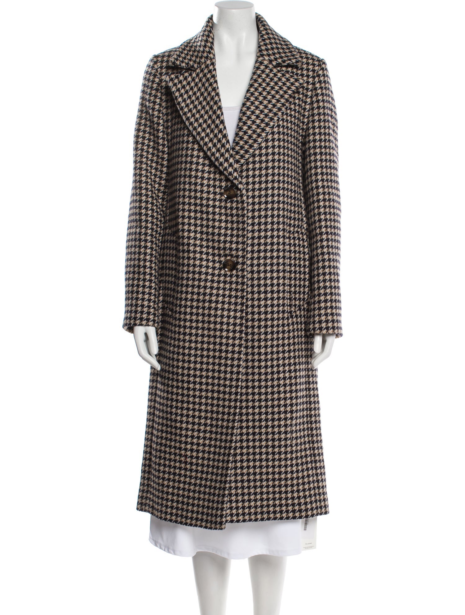 Barbour Wool Tweed Pattern Peacoat